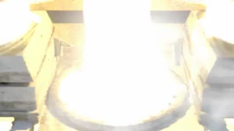 Close-up of the massive rocket engine plume and ignition cloud on the pad