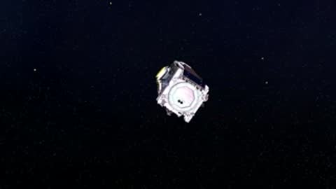 Animation showing the spacecraft separating from the upper stage in space