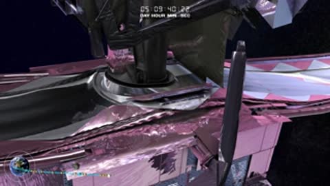 Close-up animation of mechanisms tightening the layers of the sunshield.