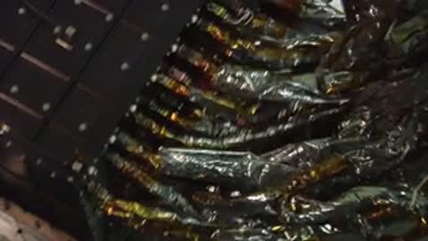 Close-up tracking shot across complex electrical wiring on a hardware assembly