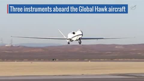 A Global Hawk aircraft on the runway