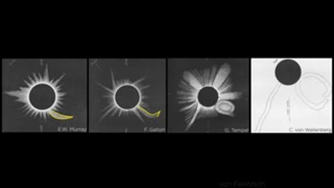 Series of historical corona drawings being analyzed and compared with highlights