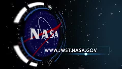 NASA circular logo set against a starry cosmic background with interface graphics