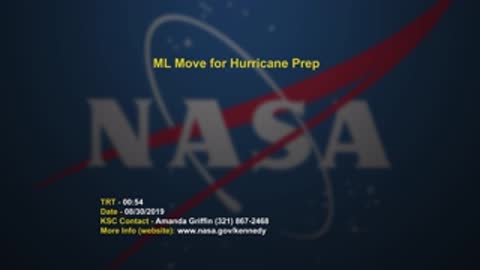 NASA title card with video details and date August 30 2019.