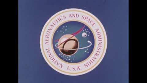 NASA logo with the planet Saturn against a dark blue background