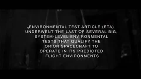 Text explaining Environmental Test Article underwent final system-level environmental tests