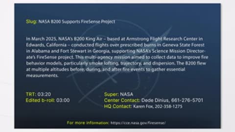 Title card with video details and credits on dark blue background.