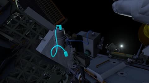 Detailed view of cables and connectors on module