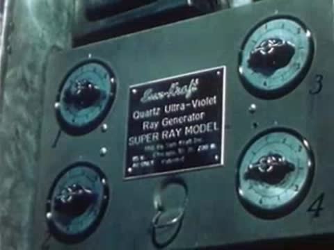 Control panel of a Sun-Kraft Quartz Ultra-Violet Ray Generator device.