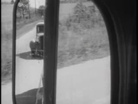 Superimposed image of a driver's face over a view of a road.