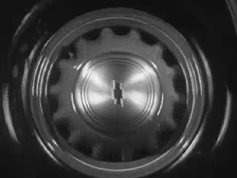 a Chevrolet hubcap spinning slowly as a closing graphic feature