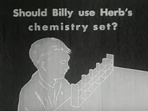 Title card asking "Should Billy use Herb's chemistry set?"