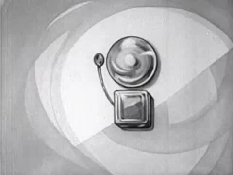 animation of bell ringing with sound waves spreading out