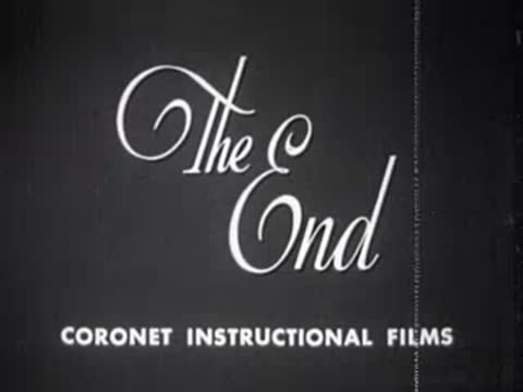 the end title card for coronet instructional films