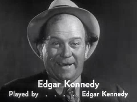 Actor Edgar Kennedy in a comedy short film.