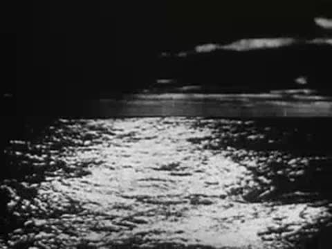 Sunlight reflecting off moving water surface