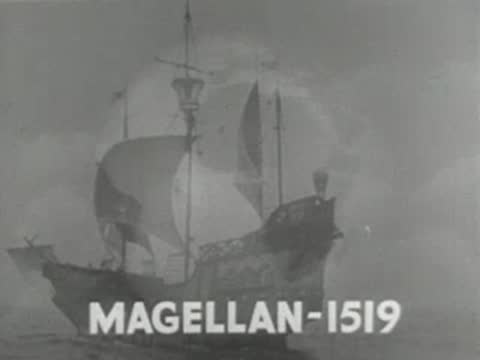 historic sailing ship graphic with text overlay