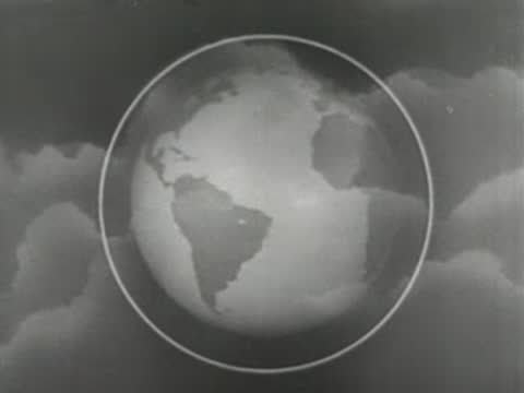 animated globe showing the earth against a background of clouds