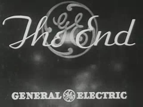 Animated title card reading 'The End' with General Electric logo below.