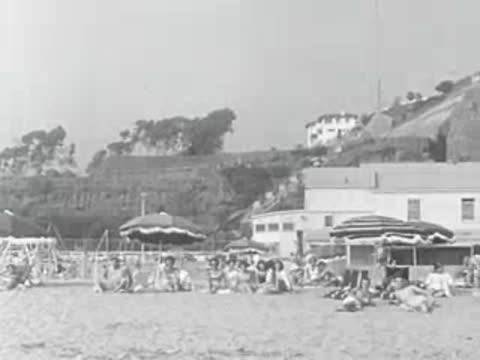 Cars drive on a coastal road next to a beach.