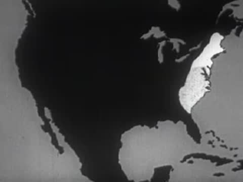 Animated map of North America showing the expansion of territory eastward.