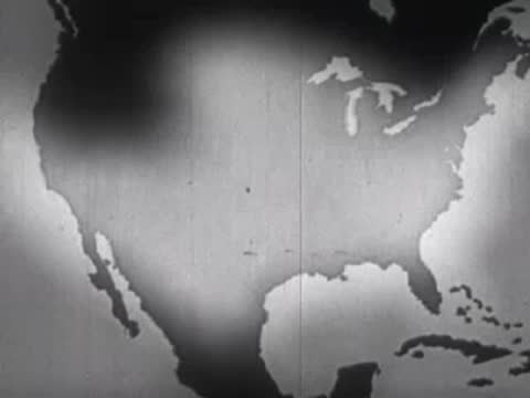 Animated map of the United States with a glowing overlay spreading across the country.