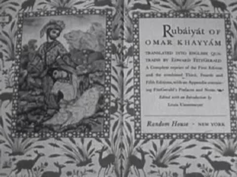 Open classic literature books showing title pages and illustrations: Canterbury Tales, Rubáiyát, Divine Comedy