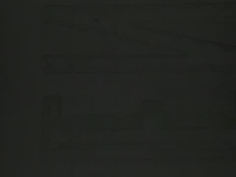 Abstract translucent vertical bars and faint text pattern with a dark background.