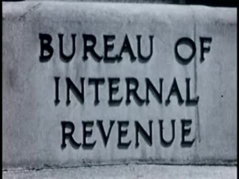 FBI and Bureau of Internal Revenue inscriptions, Washington D.C., 1946