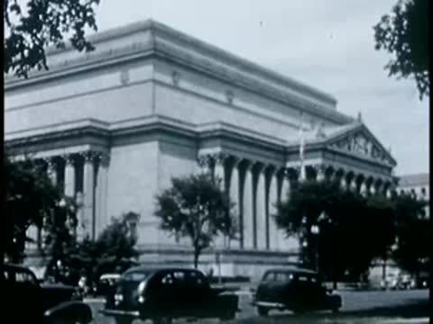 National Archives building exterior in Washington D.C., 1946