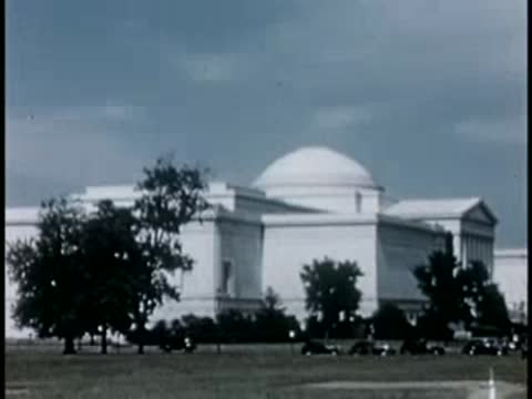 National Gallery of Art facade with dome, Washington D.C., 1946