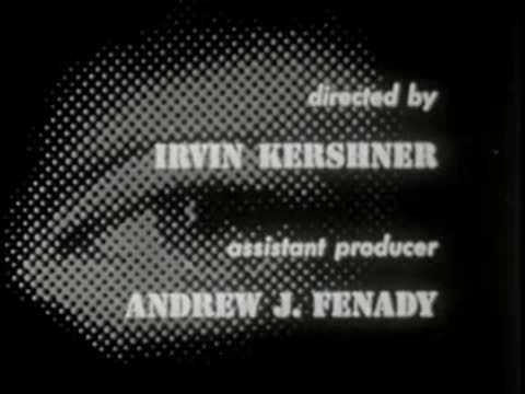 Title card overlay on graphic of a close-up eye, vintage credits.
