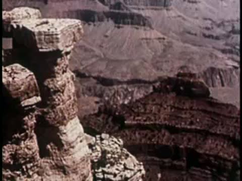 scenic view of rocky cliffs and formations in the grand canyon